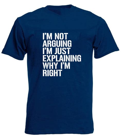 Im Not Arguing Mens T Shirt Funny Birthday Presents Etsy