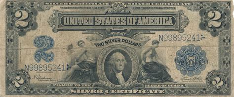 Usa Vereinigte Staaten V Amerika Dollars Silver Certificate