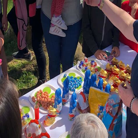 Succès pour la première chasse aux galets de Pâques Commune d Igon