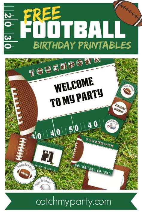 Free Football Birthday Party Printables Artofit