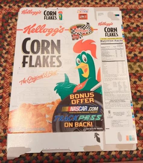 Vintage Cereal Box Kelloggs Corn Flakes 2003 Terry Labonte 24 Oz £1849 Picclick Uk