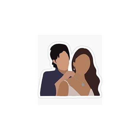 Damon And Elena Sticker Sticker Sticker Graphic Ubuy India