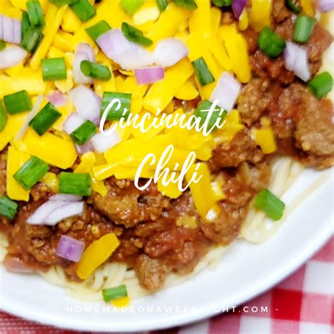 Cincinnati Chili Homemade On A Weeknight