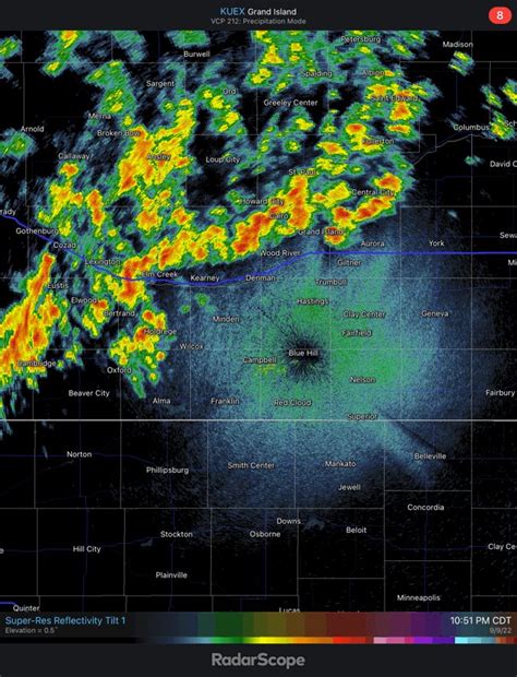 Nws Hastings On Twitter 11 05pm Friday Radar Is Showing Increasing