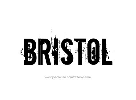 Bristol Name Tattoo Designs