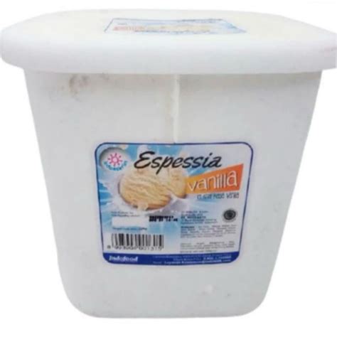 Jual Indoeskrim Espessia Vanilla Ice Cream Liter Shopee Indonesia