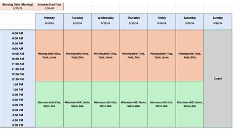 How To Make a Work Schedule in Excel: Guide + Free Template