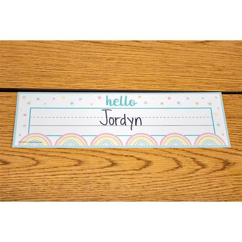 Pastel Pop Flat Name Plates Tcr8422 Teacher Created Resources