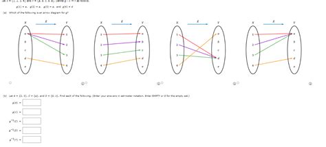 Solved Let X {1 2 3 4} And Y {a B C D E } Define G X→y As