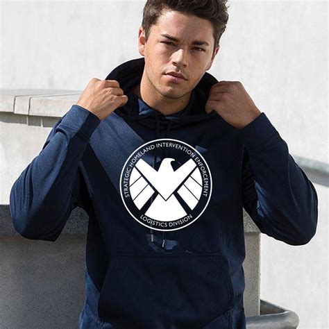 SHIELD S.H.I.E.L.D. Hoodie Hooded Sweatshirt Pullover Hood Marvel ...