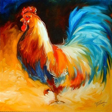 MISTER ROOSTER Rooster Painting, Rooster Art, Birds Painting, Canvas ...