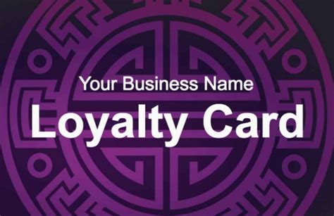 Purple Loyalty Card Customer Loyalty Cards