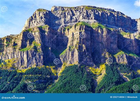 Beautiful View Of Ordesa Y Monte Perdido National Park In The Pyrenees