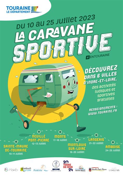 La caravane sportive du Département Canton Montlouis Chambray