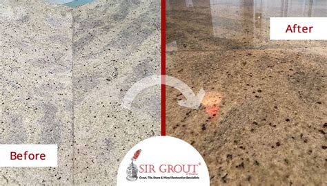 See How A Stone Sealing And Seam Repair Made This Granite Countertop In Mesa Az Shine Again