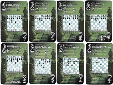 52 Chess Openings The World Of Playing Cards