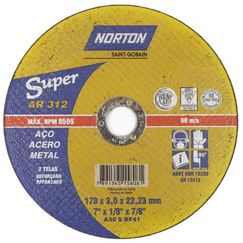 Disco Corte X X Pol Super Ar Norton