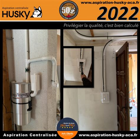 Centrale daspiration Husky avec flexible rétractable à Colmar