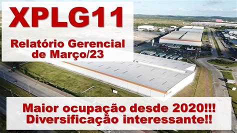 FII XPLG11 Relatório Gerencial de Março 23 YouTube