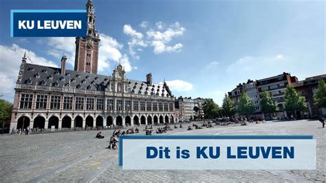 Introductie Tot Ku Leuven Een Toonaangevende Europese