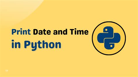 How To Print Date And Time In Python Yourblogcoach