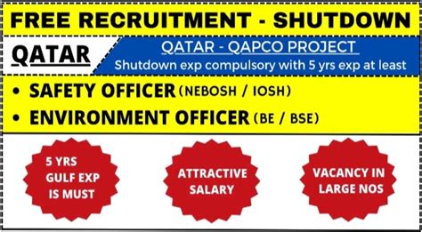 Qatar Shutdown Jobs Opening For Oil Gas Company Gulf Job Ki Duniya