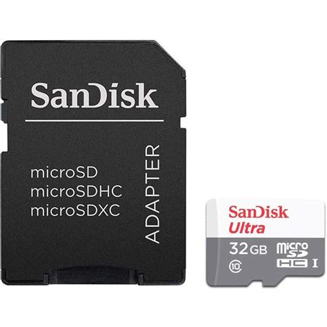 Cart O De Mem Ria Sandisk Micro Sd Ultra Gb Classe Adaptador