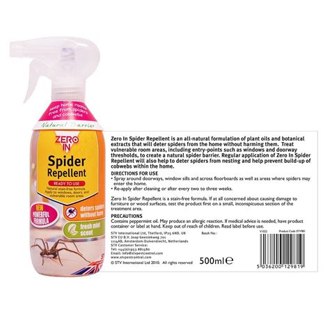 Spider Repellent 500ml Rtu Spray Pest Control Indoor Polhill Garden Centre