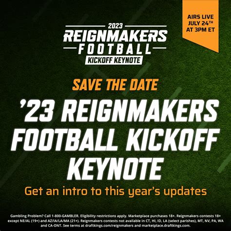 Draftkings Reignmakers On Twitter Are You Ready For Some Football