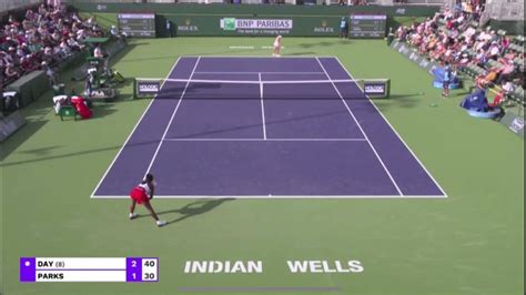 Alycia Parks Vs Kayla Day Live Tennis Coverage Indian Wells