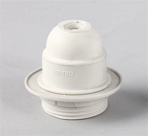 Plastic Threaded Bulb Holder European Lamp Socket With Ring E China