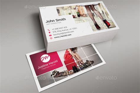 72 Fashion Business Cards Templates Free Psd Vector Designs