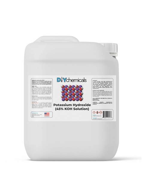 Potassium Hydroxide Liquid Koh 45 Concentration Industrial And Manufacturing Diy Chemicals