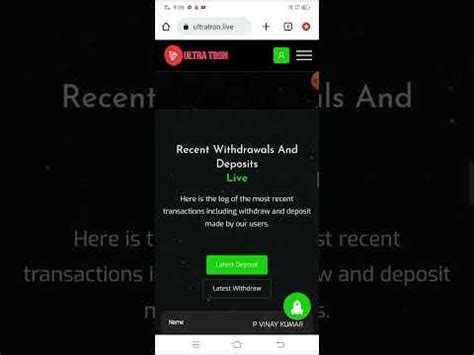 Ultra Tron New Site Launched Best Site Best Profit