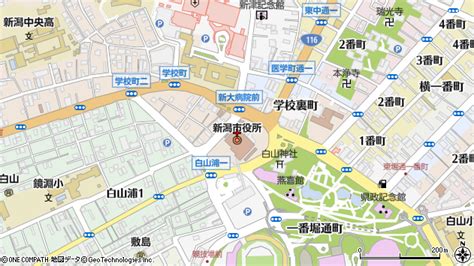 新潟県新潟市中央区 地図（住所一覧から検索） ：マピオン