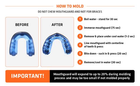 Shock Doctor Gel Max Mouth Guard Sports Mouthguard For Football Lacrosse Hockey Basketball