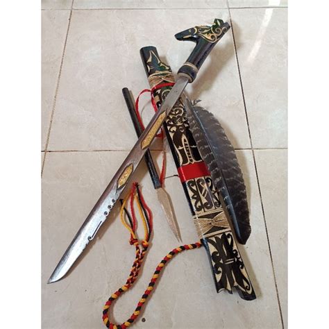 Jual Mandau Ukuran Cm Hiyas Etnik Khas Dayak Kalimantan Shopee