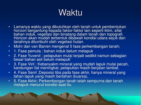 Ppt Faktor Faktor Pembentukan Tanah Powerpoint Presentation Free