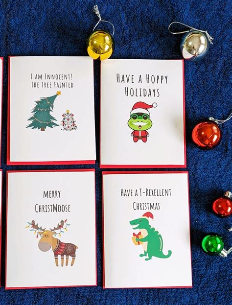 Funny Christmas Card, Holiday Greeting Set, Funny Christmas Card Pack, Christmas Cards Pack of 6 ...