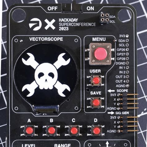 2023 Hackaday Supercon Badge Welcome To The Vectorscope Hackaday