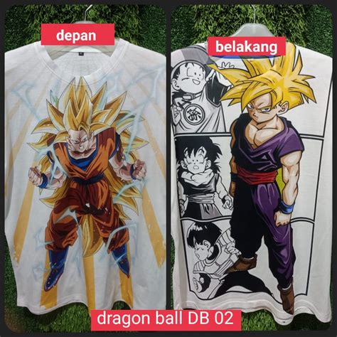 Jual Kaos Full Print Bolak Balik Dragon Ball Gogeta Db Kaos Fullprint