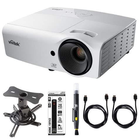 Vivitek 3000-Lumen 3D HDMI Portable DLP Projector (D554) with Mustang ...