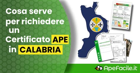 Certificato Ape In Calabria Cosa Serve Quanto Costa