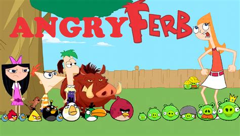 Angry Ferb Angry Angry Birds Phineas And Ferb