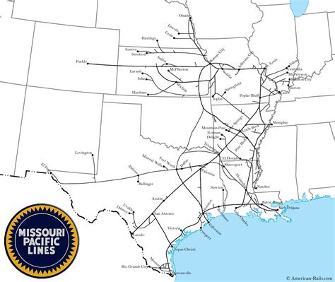 Missouri Pacific Railroad Map – Map Of The World