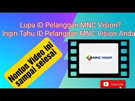 Cara Cek Id Pelanggan Mnc Vision Indovision Youtube