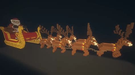 Santa's Sleigh & Reindeers Minecraft Map