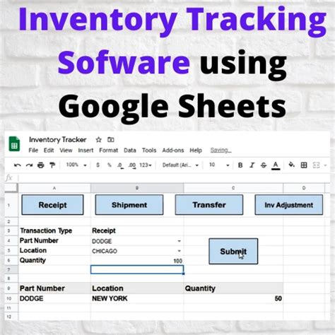 How To Create Inventory Tracker Software Using Google Sheets