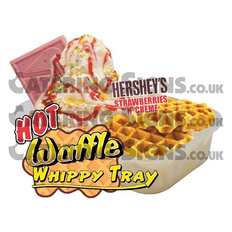 Hersheys Strawberry Creme Waffle Tray Catering Signs Uk