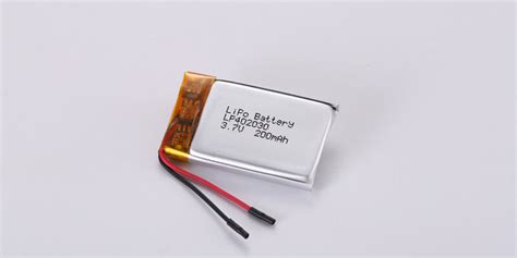 37v Rechargeable Li Polymer Battery Lp402030 200mah With Pcm And Wires